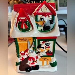 Vintage 1997 Warner Bros. Russell Stover 
Christmas Candy Kitchen Piggy Bank
